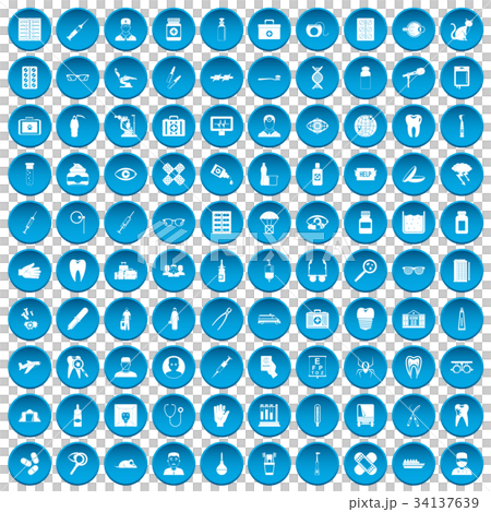 100 doctor icons set blue 100 doctor icons set blue 34137639