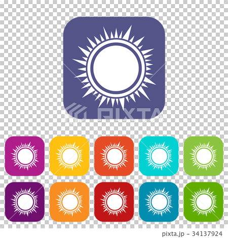 Sun icons set Sun icons set 34137924