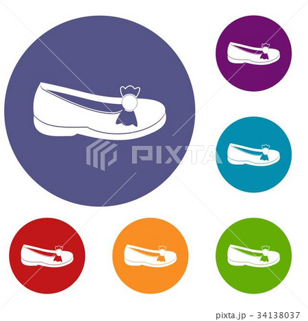 Shoe icons set 34138037