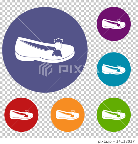 Shoe icons set 34138037