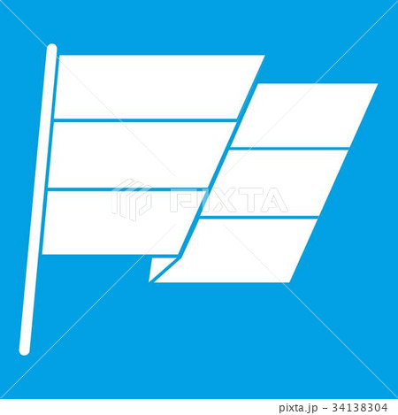 Flag icon white 34138304