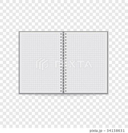 Clean notebook icon, realistic style 34138631