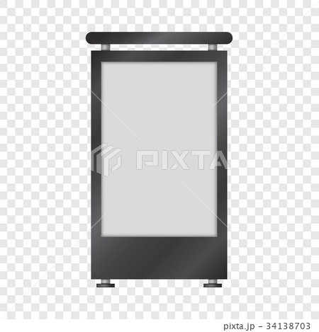 Blank lightbox mockup, realistic style 34138703