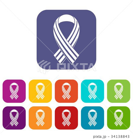 Ribbon LGBT icons set Ribbon LGBT icons set 34138843