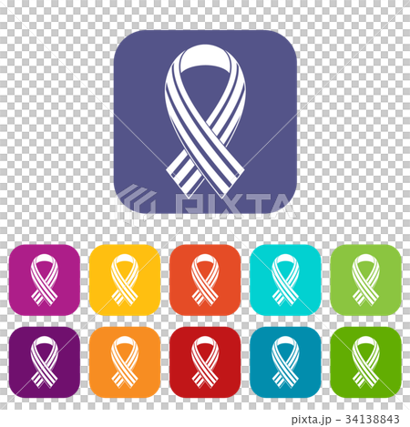 Ribbon LGBT icons set Ribbon LGBT icons set 34138843