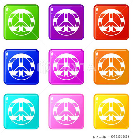 LGBT peace sign set 9 34139633