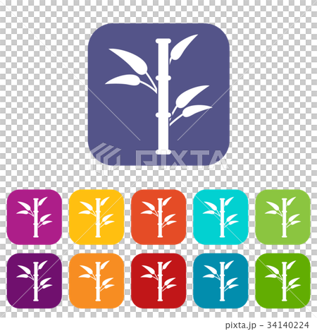 Bamboo icons set 34140224