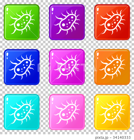 Bacteria centipede set 9 Bacteria centipede set 9 34140333