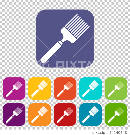 Brush icons set 34140848