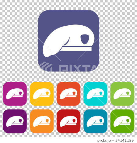 Military beret icons set Military beret icons set 34141189