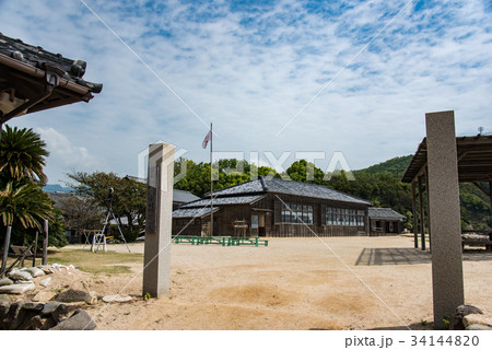 二十四の瞳映画村　岬の分教場　木造校舎　苗場尋常小学校田浦分校　撮影用セット 34144820