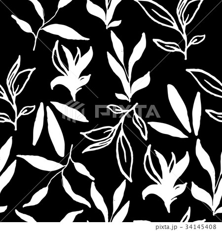 Simple stylish seamless hand-made pattern 34145408