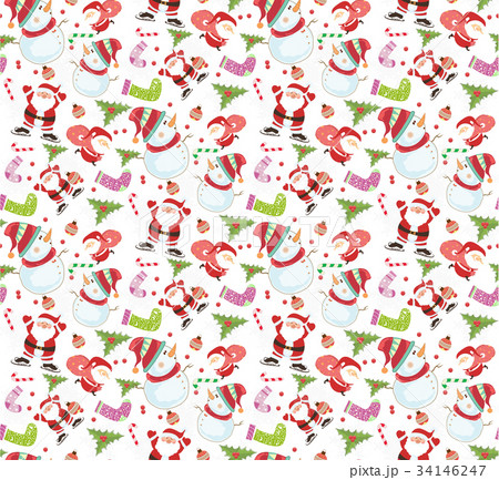 christmas pattern seamless  34146247