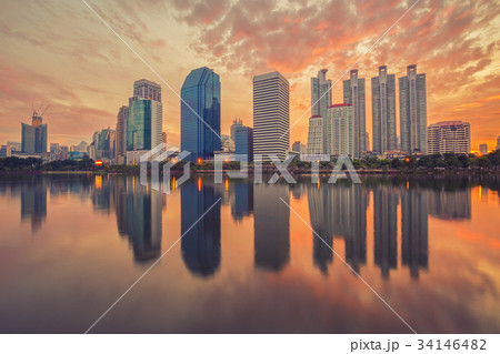 Bangkok city downtown 34146482