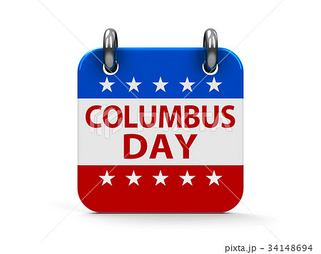 Columbus day icon calendar 34148694
