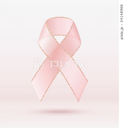 Ribbon of breast cancer awareness symbol Ribbon of breast cancer awareness symbol 34148966