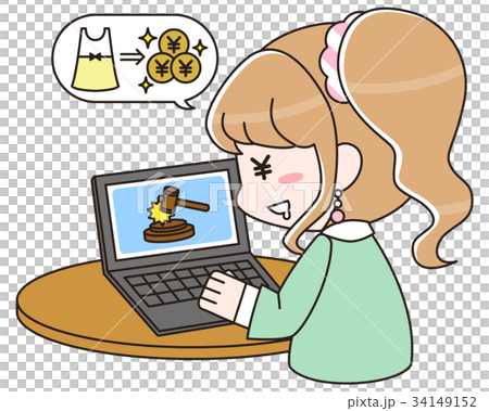 Women who submit to flea market or auction site with PC 34149152