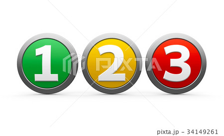 Icons numbers 1 2 3 34149261