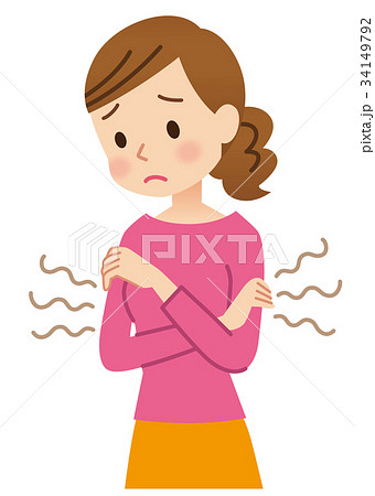 体臭を気にする女性 34149792