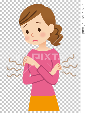 体臭を気にする女性 34149792