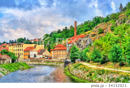 Panorama of Trebic, a UNESCO world heritage site 34152021