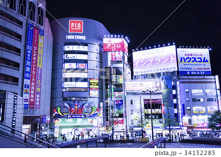 八王子駅前の夜景 34152285