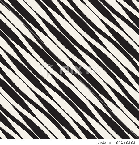 Wavy stripes vector seamless pattern. Retro wavy 34153333