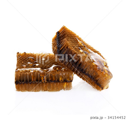 Honeycomb, honey isolated on white background Honeycomb, honey isolated on white background 34154452