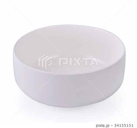 Empty bowl white on white background 34155151