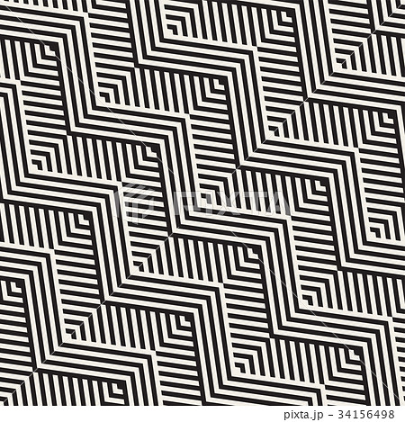 Abstract ZigZag Parallel Stripes. Stylish Ethnic Abstract ZigZag Parallel Stripes. Stylish Ethnic 34156498