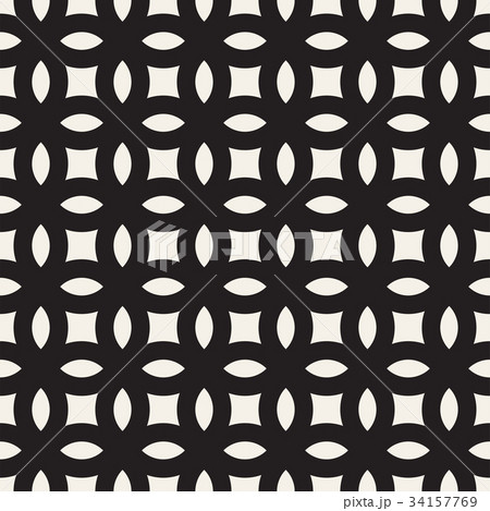 Vector Seamless Black And White Geometric Lines 34157769