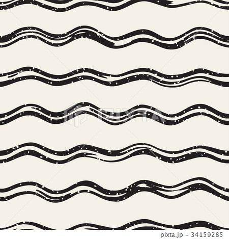 Decorative seamless pattern with handdrawn doodle 34159285