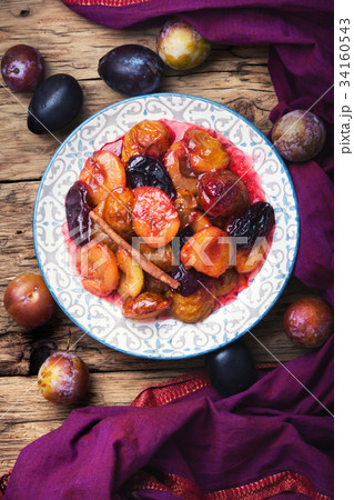 caramelized autumn plum caramelized autumn plum 34160543