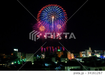 天草ほんど花火大会の写真素材