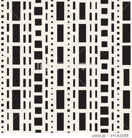 Black and White Irregular Dashed Lines Pattern 34162088