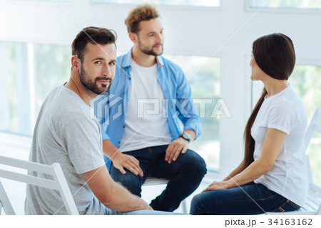 Handsome bearded man looking at you 34163162