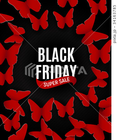 Black Friday Sale Inscription Banner Design 34163785