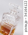 Whisky in beautiful glass bottle, rum, bourbon,  34164122