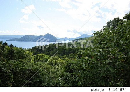 北海道 洞爺湖と朴木 北海道 洞爺湖と朴木 34164674
