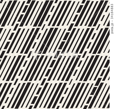Black and White Irregular Dashed Lines Pattern 34164883