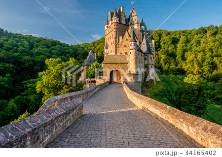 Burg Eltz castle in Rhineland-Palatinate, Germany. 34165402