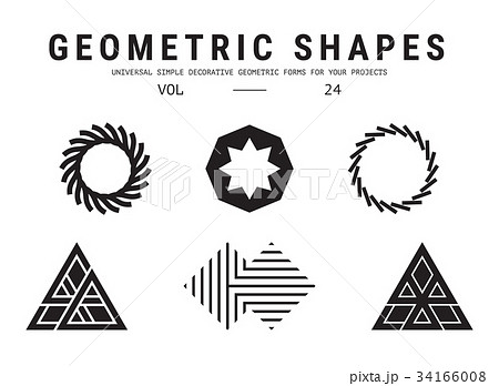 Universal geometric shapes set Universal geometric shapes set 34166008