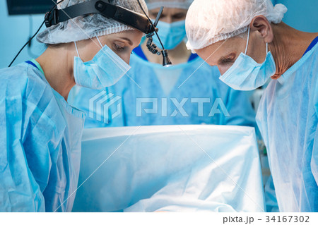 Portrait of competent doctors that being at work 34167302