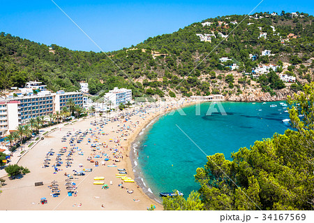 Ibiza Cala de Sant Vicent caleta de san vicente の写真素材 [34167569] - PIXTA