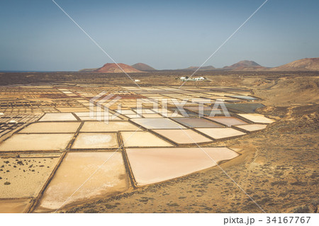 Salt works of Janubio, Lanzarote, Canary Islands Salt works of Janubio, Lanzarote, Canary Islands 34167767