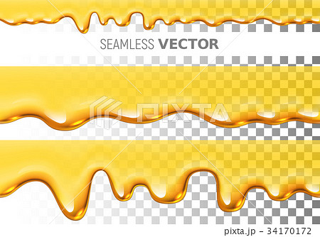 Set of two transparent vector seamless dripping 34170172