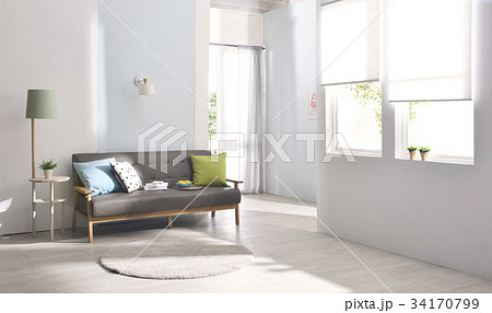 リビングルーム ソファ ソファー 34170799