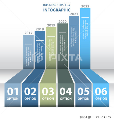 6 steps Business Infographics design template 6 steps Business Infographics design template 34173175