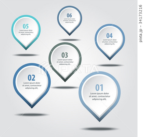 Business Infographics design elements message pin Business Infographics design elements message pin 34173216