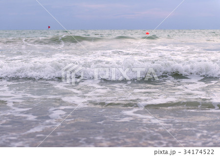Wave on Tropical beach in pattaya Thailand 34174522